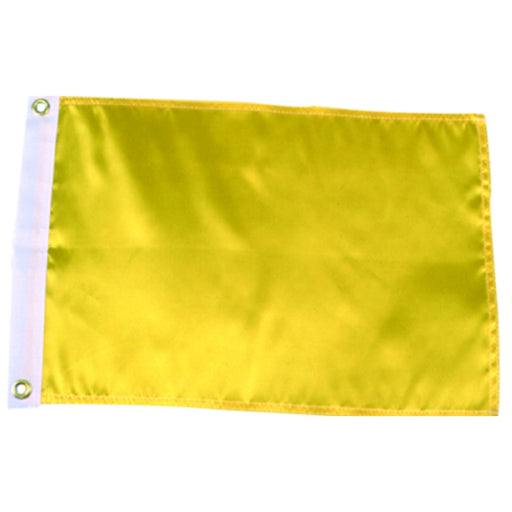 Seachoice 78261 12" x 18" Nylon Print Dyed Solid Yellow Flag