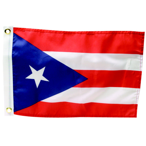 Seachoice 78281 12" x 18" Nylon Print Dyed Puerto Rico Flag