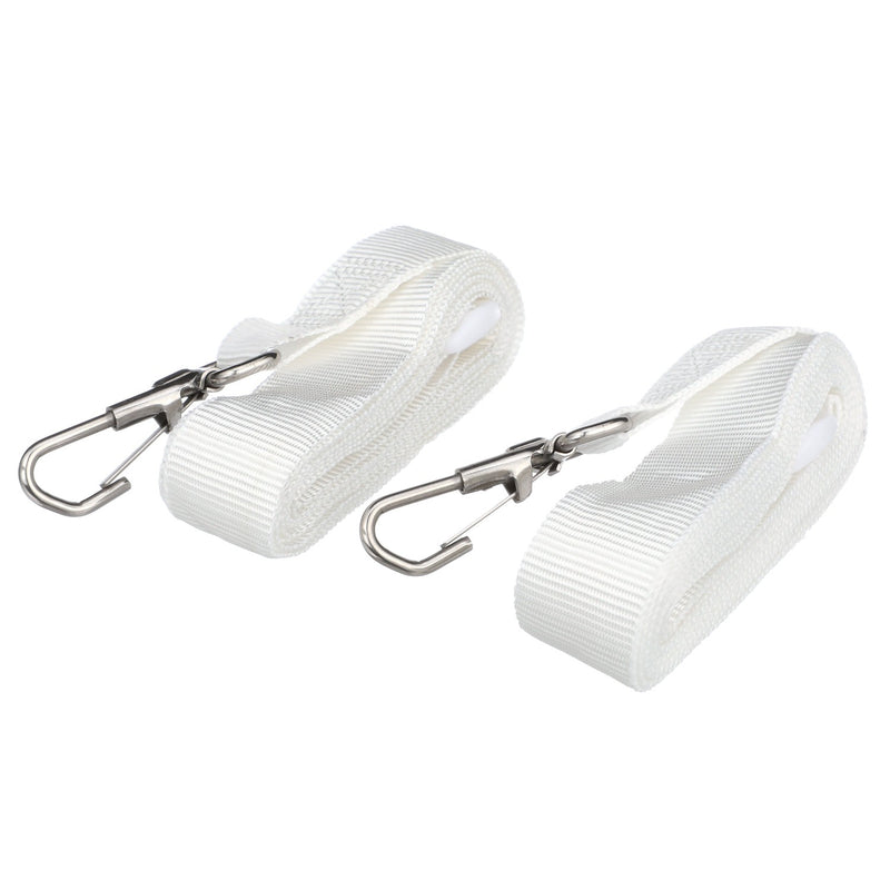 Seachoice 78801 Adjustable Bimini Top Straps w/ Snap Hooks, 96 In., White