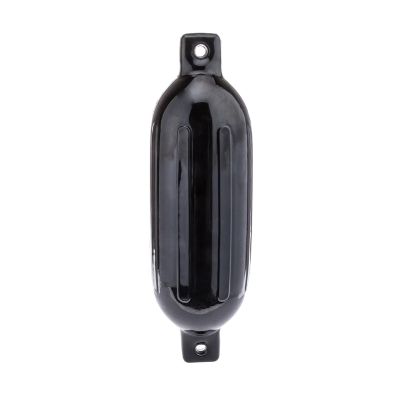 Seachoice Twin Eye Ribbed Boat Fender, Black, 6-1/2 In. X 23 In.