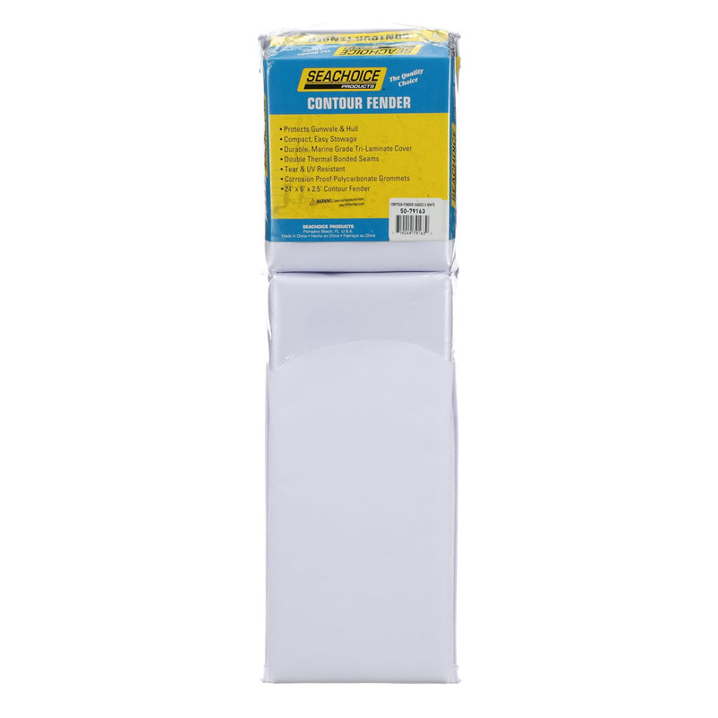 Seachoice 79163 Contour Fender Dock Bumper, 24 in. X 6 in., White