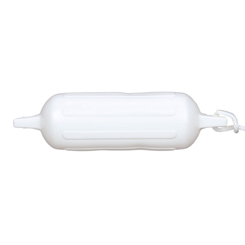 Seachoice Twin Eye Ribbed Fender Kit, Includes a Pair of MFP Fender Lines, White, 6-1/2 In. X 23 In.
