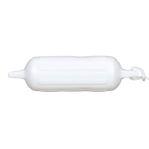 Seachoice Twin Eye Ribbed Fender Kit, Includes a Pair of MFP Fender Lines, White, 6-1/2 In. X 23 In.
