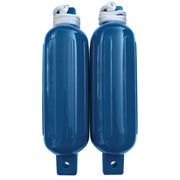Seachoice 79253 Twin Eye Ribbed Fender Kit (Includes 2 5.5" x 20" Blue Fenders and 2 Matching 3/8 x 5' Fender Lines)