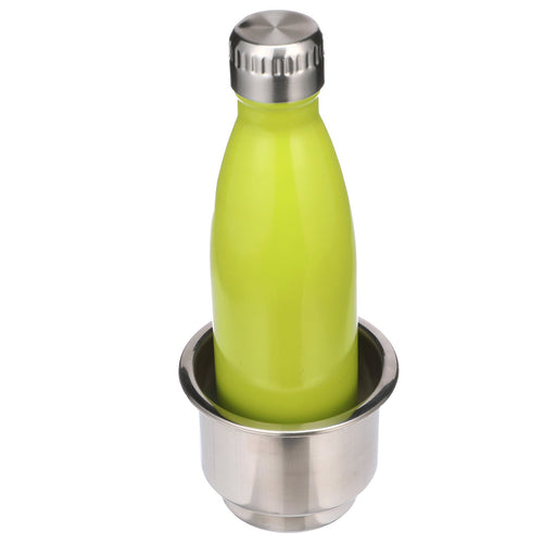 Seachoice 79371 Boat Drink Holder, Recessed, Blue LED, Stainless Steel
