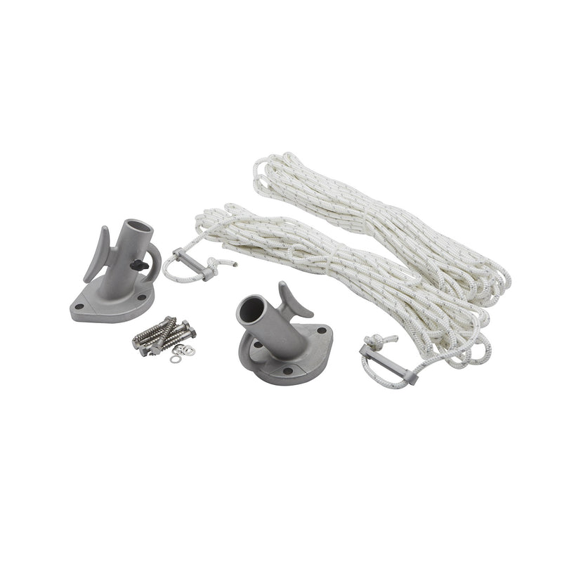 Seachoice Mooring Whip, 8 Ft., Black Pair