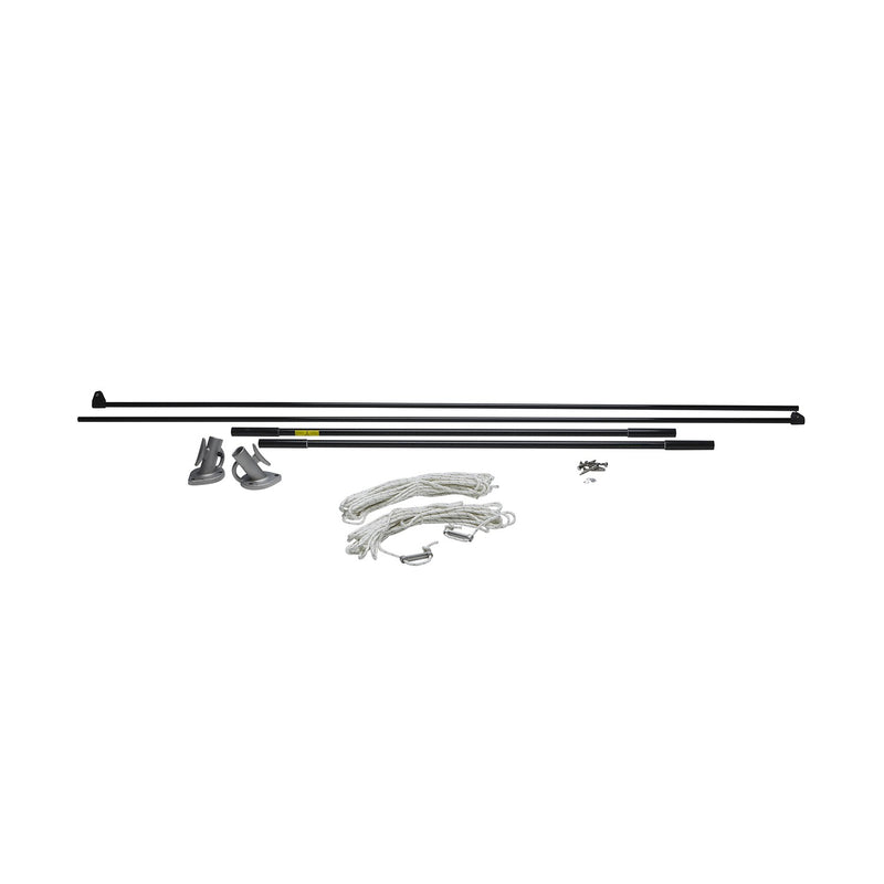 Seachoice 12 Ft. Mooring Whip, Black, for Boats Up to 23 Ft. Long, 4,000 Lb. Max