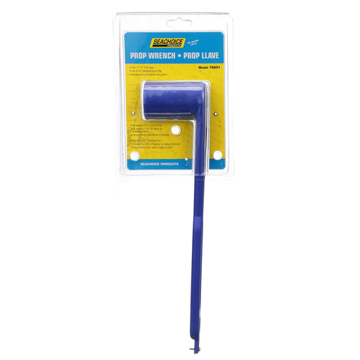 Seachoice Non-Corrosive Propeller Wrench, Fits 1-1/6 in. Propeller Nuts, Includes Screw, Blue