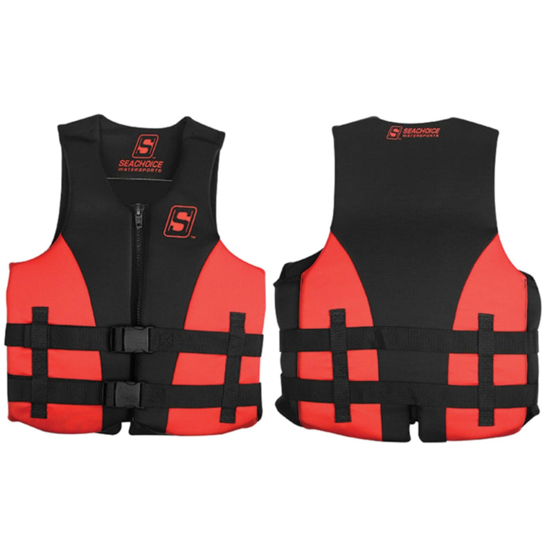 Seachoice 85103 Evoprene Multi-Sport Life Jacket - Youth - Red/Black, USCG Level 70