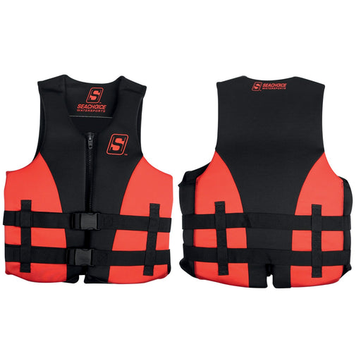 Seachoice 85108 Evoprene Multi-Sport Life Jacket - 2XL - Red/Black, Fits Chest 44-50 in, USCG Level 70