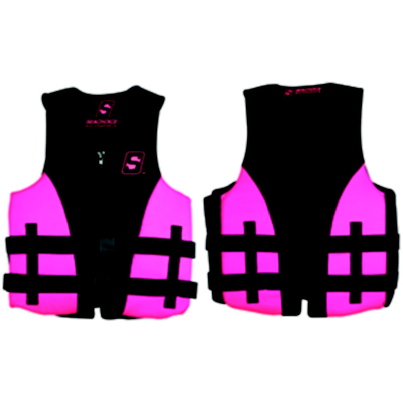 Seachoice 85115 Evoprene Multi-Sport Life Jacket - M - Pink/Black, Fits Chest 33-36 in, USCG Level 70