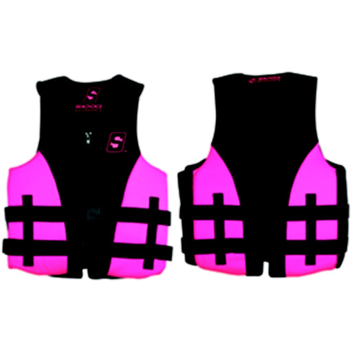 Seachoice 85114 Evoprene Multi-Sport Life Jacket - S - Pink/Black, Fits Chest 30-33 in, USCG Level 70