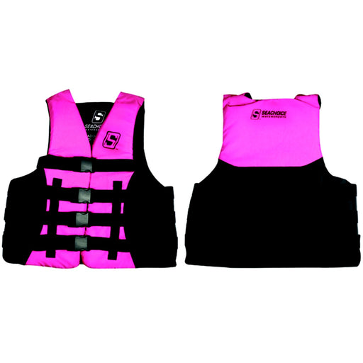 Seachoice 85117 Evoprene Multi-Sport Life Jacket - XL - Pink/Black, Fits Chest 40-44 in, USCG Level 70