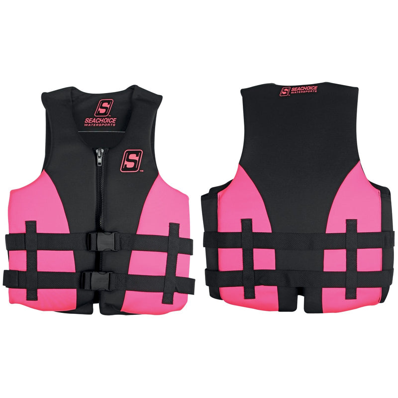 Seachoice 85118 Evoprene Multi-Sport Life Jacket - 2XL - Pink/Black, Fits Chest 44-50 in, USCG Level 70
