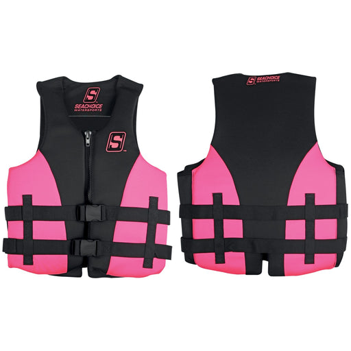 Seachoice 85119 Evoprene Multi-Sport Life Jacket - 3XL - Pink/Black, Fits Chest 50-56 in, USCG Level 70