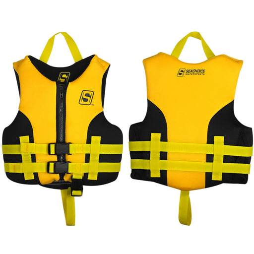 Seachoice 85121 Evoprene Multi-Sport Life Jacket - Child - Yellow/Black, USCG Level 70