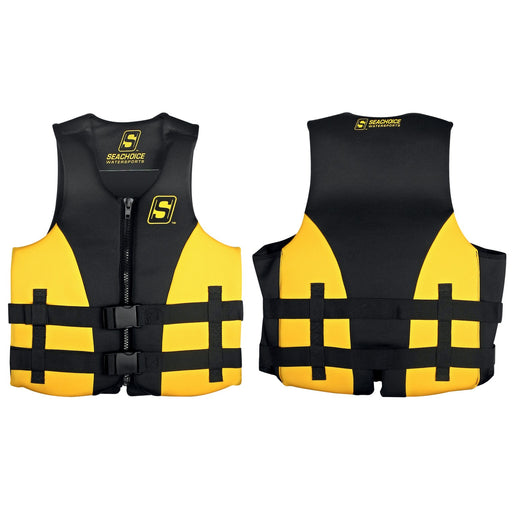 Seachoice 85129 Evoprene Multi-Sport Life Jacket - 3XL - Yellow/Black, Fits Chest 50-56 in, USCG Level 70