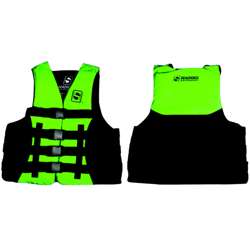Seachoice 85147 Evoprene Multi-Sport Life Jacket - XL - Green/Black, Fits Chest 40-44 in, USCG Level 70
