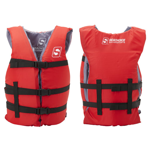 Seachoice General Purpose Life Vest, Youth, Red, USCG/TC Approved