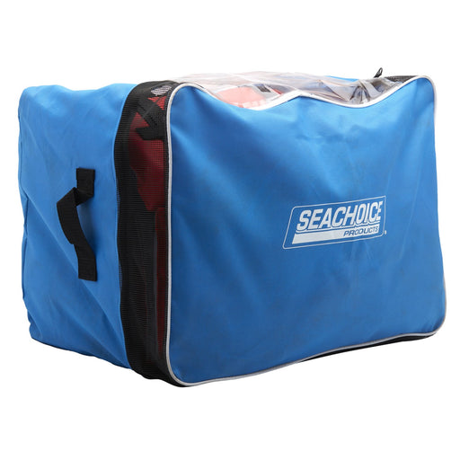Seachoice 85517 General Purpose Life Vest 4-Pack With Bag, Blue & Red, Adult Univ.