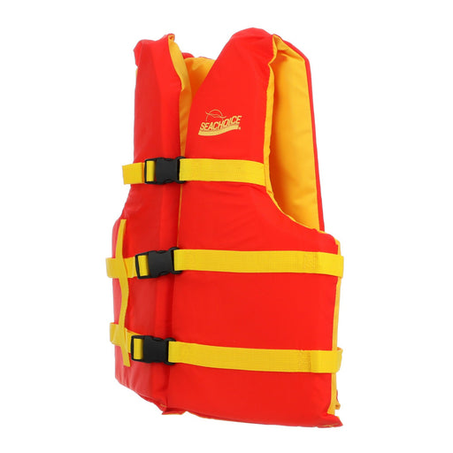 Seachoice Universal Life Vest, Orange/Yellow, 30-48 In.