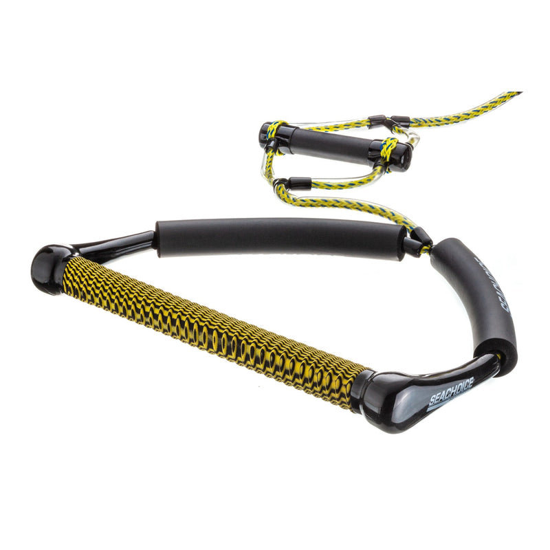Seachoice 4-Section Wakeboard Rope, 70 Ft. Long, 15 In. Handle w/ Textured EVA Grip, 6 In. Trick Handle