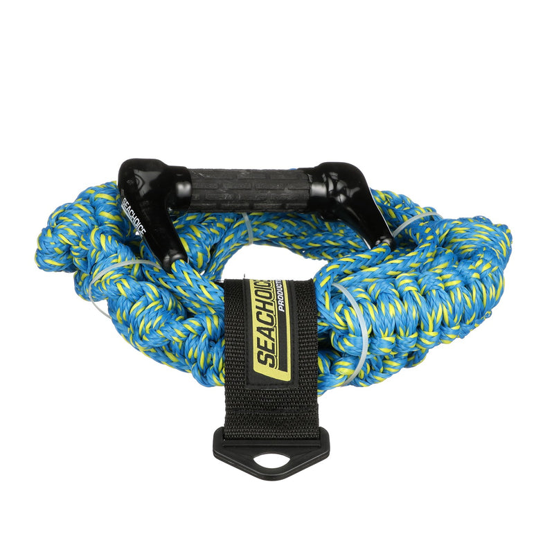 Seachoice 86764 3-Section Wakesurfing Rope, 16 Ft. Long, 5-1/2 In. Handle w/ Textured Rubber Grip