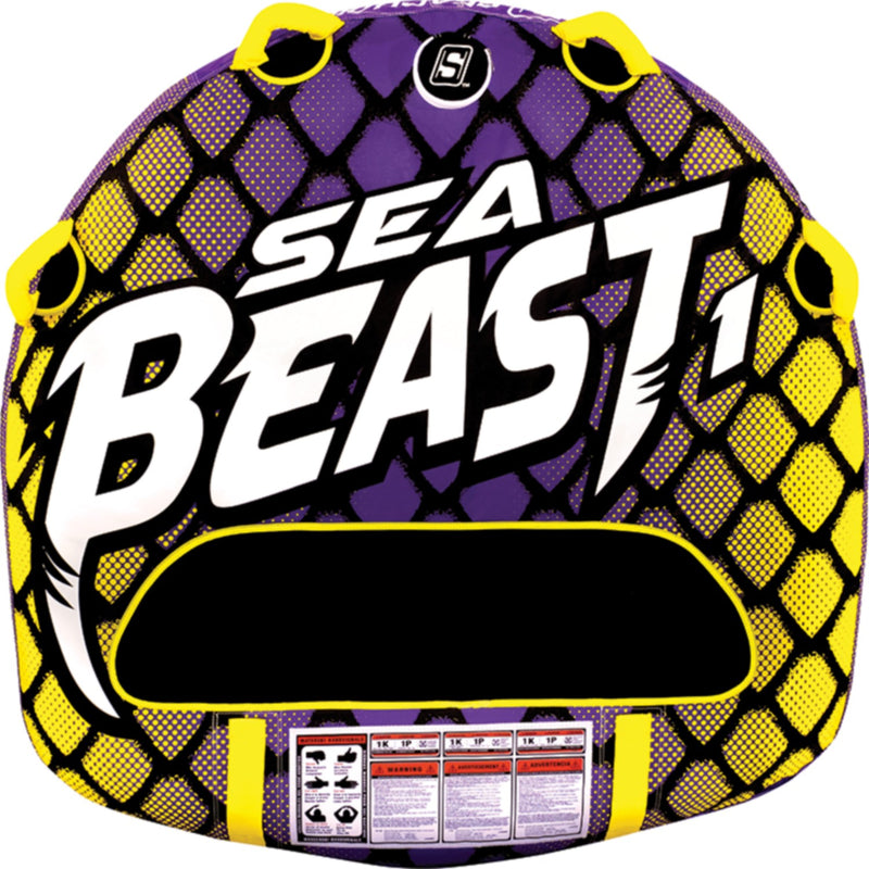 Seachoice 86911 Sea Beast Deck Tube, Reinforced Towing System, Foam Handles w/ Knuckle Guards, 50 In. X 48 In.