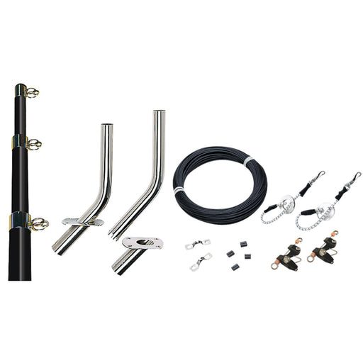 Outrigger Kit-15' Black/Gold-Complete