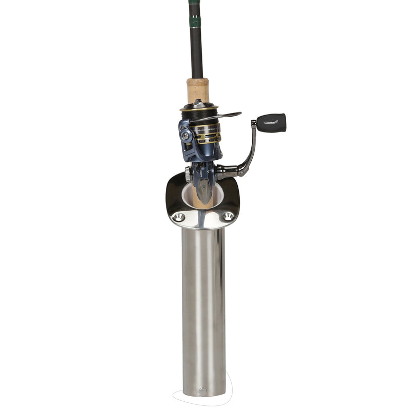 Seachoice Fishing Rod Holder, Cast Stainless Steel, 30 Degree Gunnel Mount
