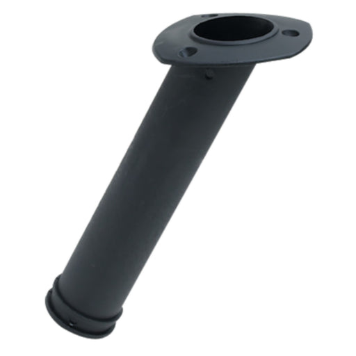 Seachoice 30 Degree Plastic Rod Holder With Etched Finish on Flange - Black