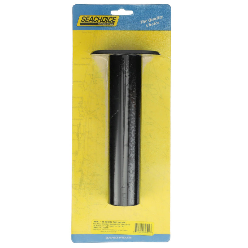 Seachoice Fishing Rod Holder, Black, 90 Degree, Straight Up Gunnel Mount