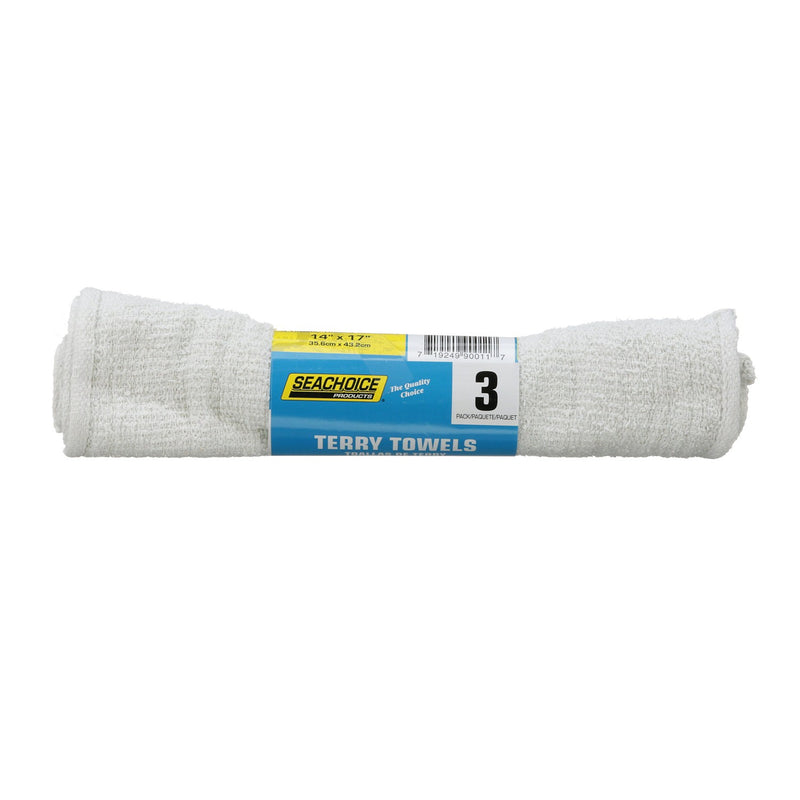 Seachoice Terry Towels, 14 in. X 17 in. Size, 3-Pack Roll