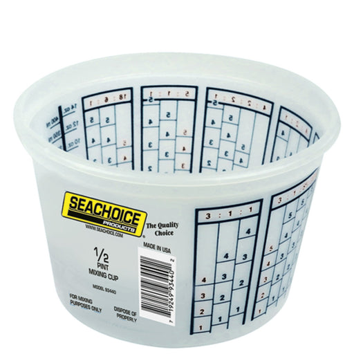 Seachoice 93440 Paint Mix Container, 1/2 Pint