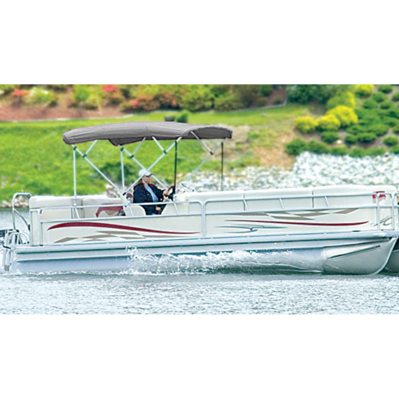Carver 510A04 48 High 4 Bow Square Tube Pontoon UPS-able Bimini Top, Pacific Blue Sunbrella Fabric Only