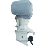 Carver 70009F10 Universal Outboard Motor Cover, Poly-Flex II Slate Gray, 25 hp