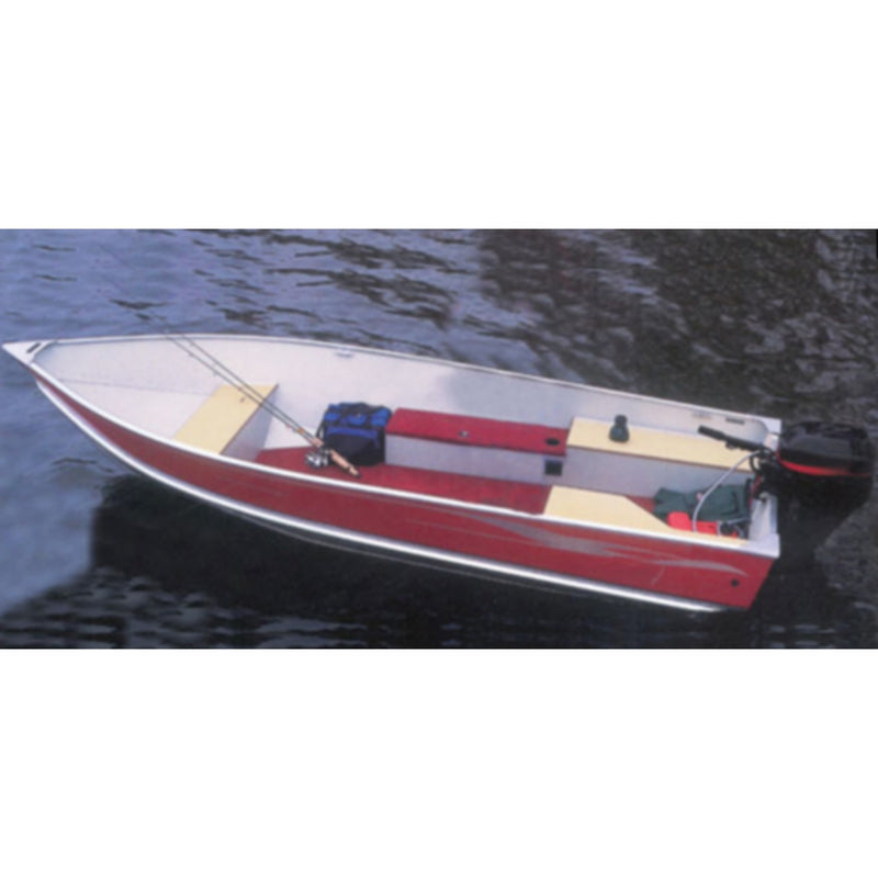 Carver 71114F10 V-Hull Fishing Boat Wide Series w/Motor Hood, 14'6, Slate Gray
