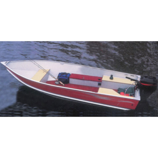 Carver 71116F10 V-Hull Fishing Boat Wide Series w/Motor Hood, 16'6, Slate Gray