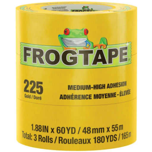 Shurtape 105322 Frogtape® 225 Gold Performance Grade Masking Tape, 2" x 180', Gold
