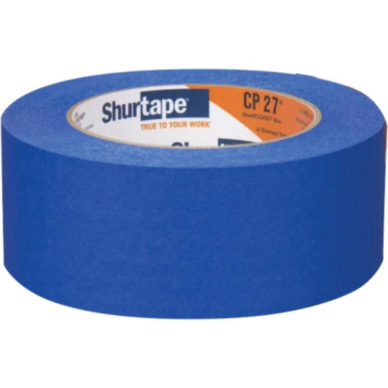 Shurtape 202880 CP27 Shurrelease® 14-Day Blue Painter's Tape, 2" x 180', Blue