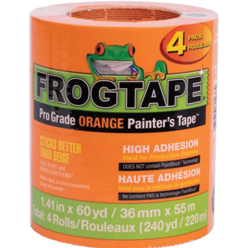Shurtape 242813 Frogtape® Pro Grade Orange Painter's Tape, 2" x 180', Orange