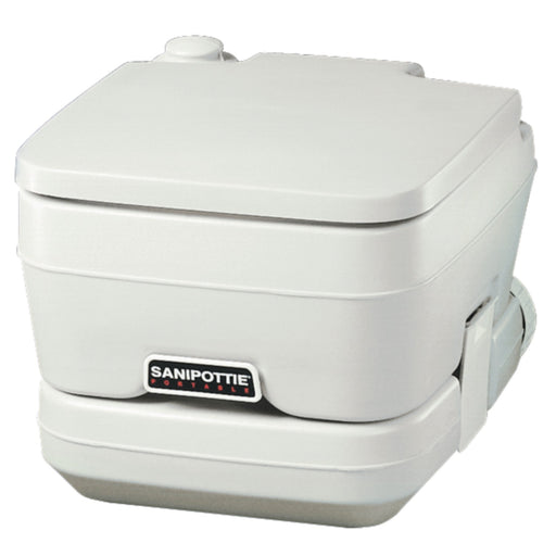 Dometic 2.5 Gallon SaniPottie 964MSD Portable Toilet With Mounting Brackets and 1.5" MSD Fittings
