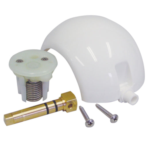 Dometic Ball/Cartridge/Shaft Kit For SeaLand, Traveler, Vacu-Flush Gravity-Discharge Toilet With Metal Pedal-White