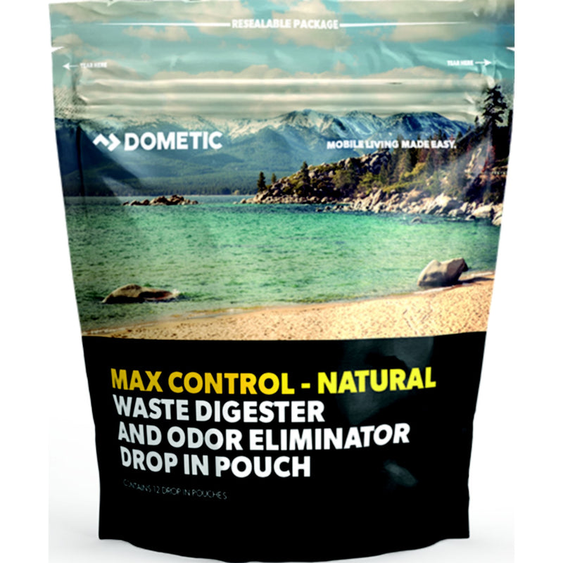 Dometic 9620000730 Max Control-Natural Holding Tank Treatment, Drop in pouch, 12pk.