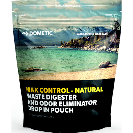 Dometic 9620000730 Max Control-Natural Holding Tank Treatment, Drop in pouch, 12pk.