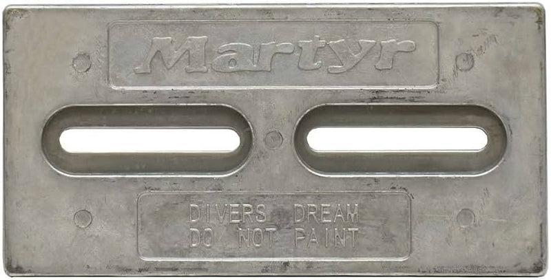 Martyr Zinc Diver's Dream Hull Anode 1/2" x 12" x 6" CMT-DIVERZ