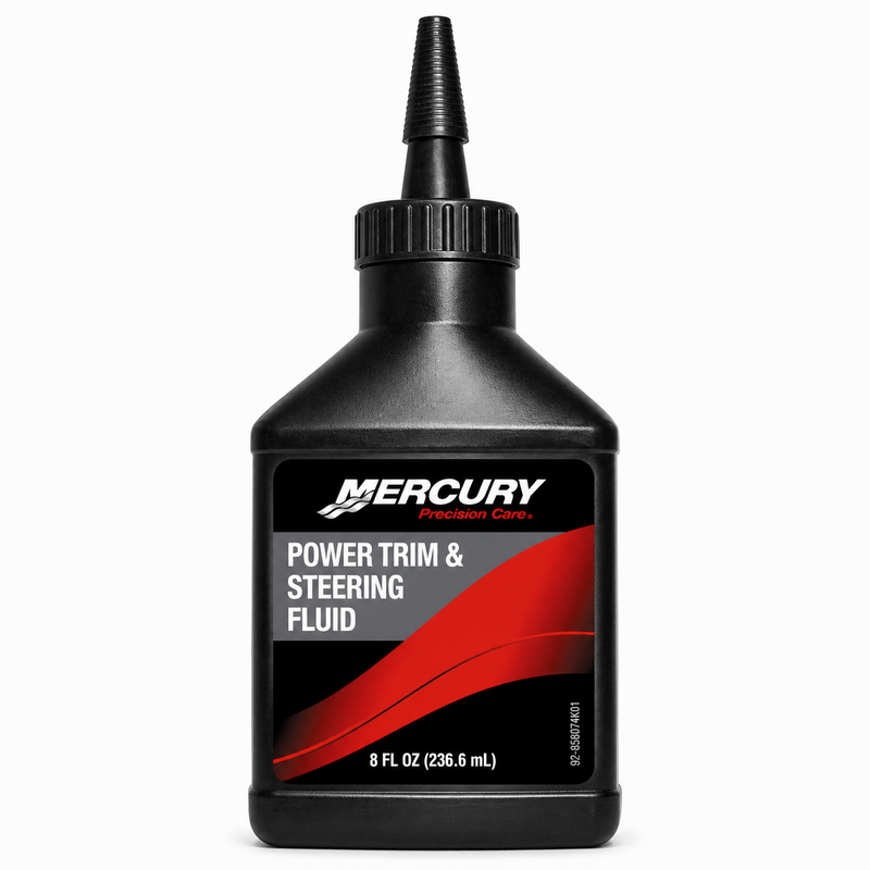 Mercury Quicksilver Power Trim and Steering Fluid 8 oz 858074K01