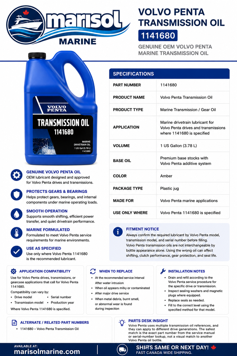 Volvo Penta Transmission Oil 1141680