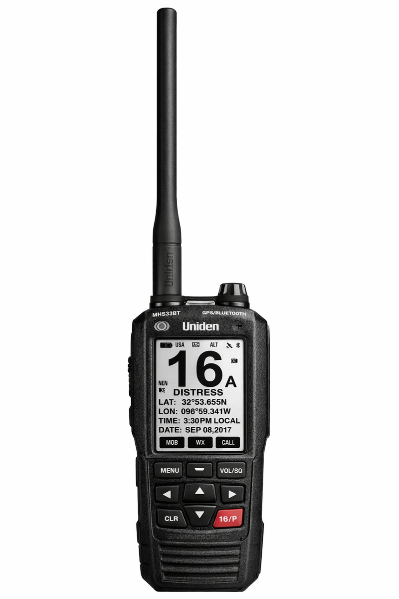 Uniden MHS-335BT Handheld VHF Marine Radio with Bluetooth