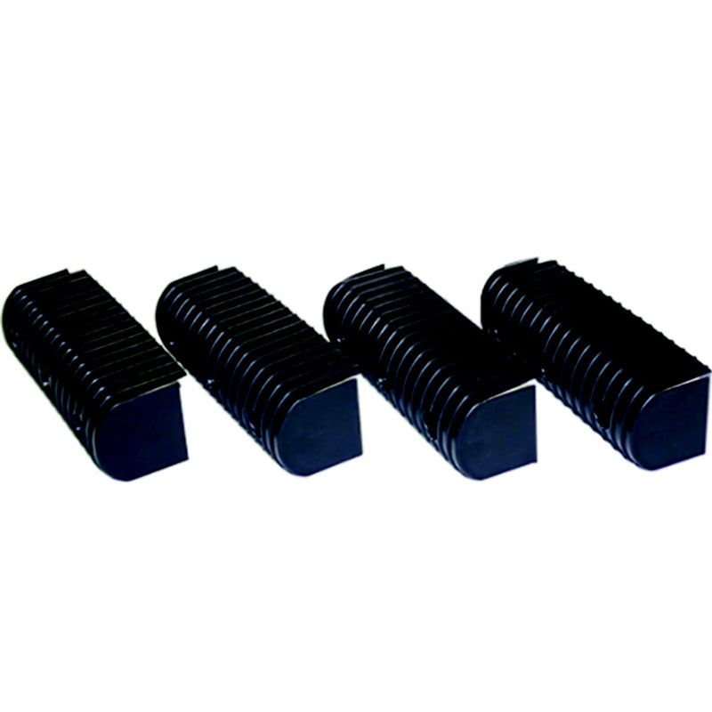Caliber 23072BK Bunk Wrap 2" x 4" End Cap Only, Black, 24/pk